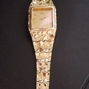 Seiko 14kt gold mens watch